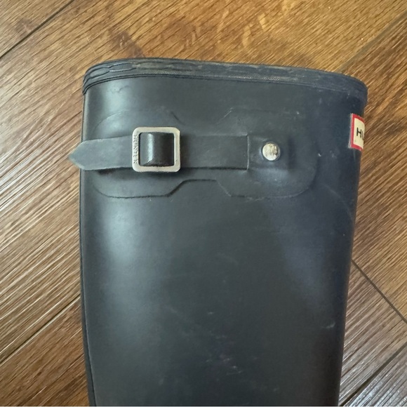 Hunter Original Rain Boots Kids’ Navy Wellington Boots Size 4 / 5 UNISEX - Picture 4 of 9